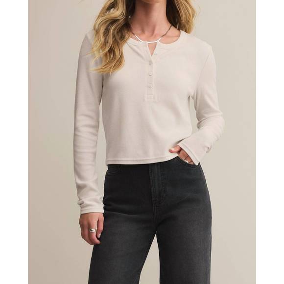 NEW Z SUPPLY ferris henley top in white - Picture 1 of 3